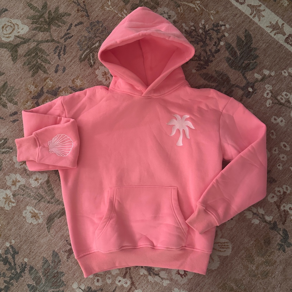 AUTHENTIC BRAND NEW IN BOX PINK PALM PUFF SWEATSHIRT